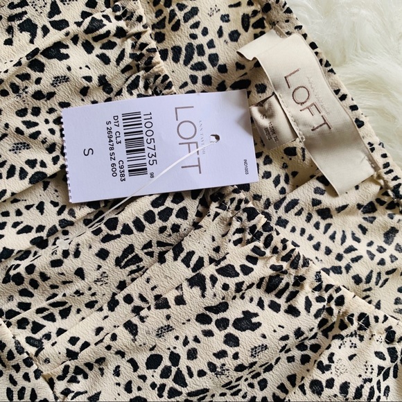 NWT Loft Tiered Print Dress Small - Picture 8 of 8